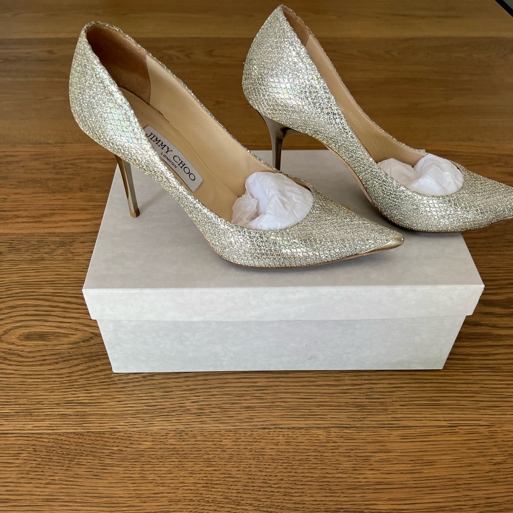 Jimmy CHOO Sparkle Pumps Size 38.5 - Picture 9 of 11